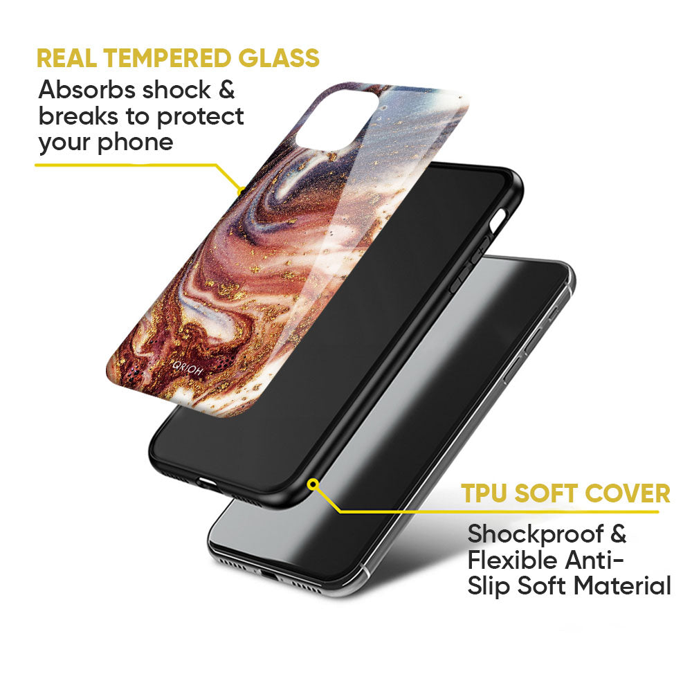 Exceptional Texture Glass Case for Redmi Note 12 5G