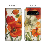 Poppies Melody Pattern Flip Case for Samsung