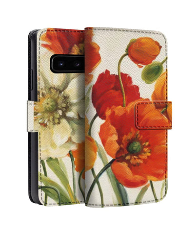 Poppies Melody Pattern Samsung Flip Cases & Covers Online