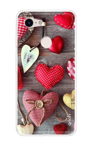 Valentine Hearts Google Pixel 3 XL Back Cover