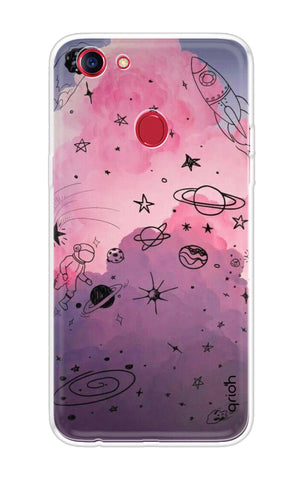 Space Doodles Art Oppo F7 Youth Back Cover