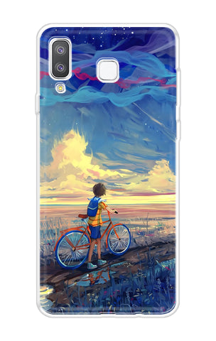 Riding Bicycle to Dreamland Samsung Galaxy A8 Star Back Cover