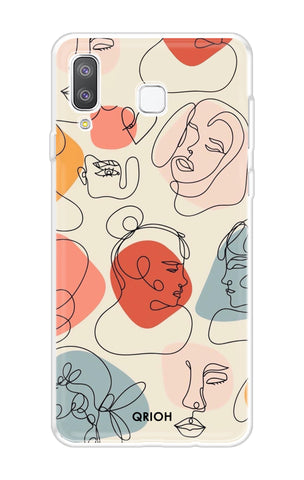 Abstract Faces Samsung Galaxy A8 Star Back Cover