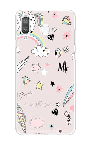 Unicorn Doodle Samsung Galaxy A8 Star Back Cover