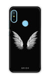 White Angel Wings Xiaomi Redmi 6 Pro Back Cover