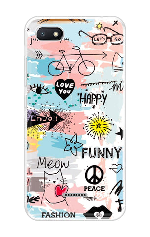 Happy Doodle Xiaomi Redmi 6A Back Cover