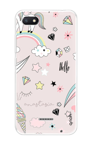 Unicorn Doodle Xiaomi Redmi 6A Back Cover