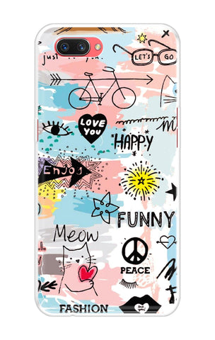 Happy Doodle Oppo A3s Back Cover