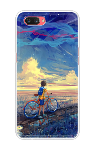 Riding Bicycle to Dreamland Oppo A3s Back Cover