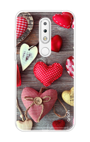 Valentine Hearts Nokia 6.1 Plus Back Cover