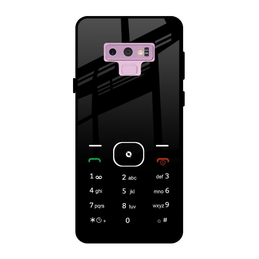 Classic Keypad Pattern Samsung Galaxy Note 9 Glass Back Cover Online