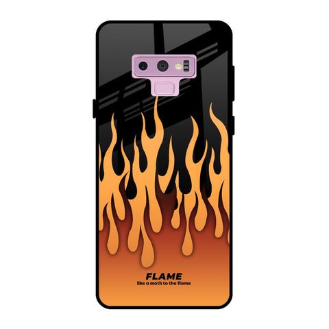 Fire Flame Samsung Galaxy Note 9 Glass Back Cover Online