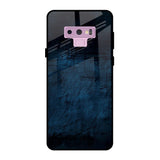 Dark Blue Grunge Samsung Galaxy Note 9 Glass Back Cover Online