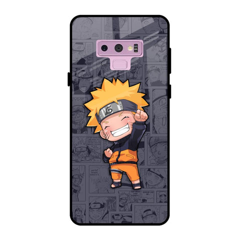 Orange Chubby Samsung Galaxy Note 9 Glass Back Cover Online