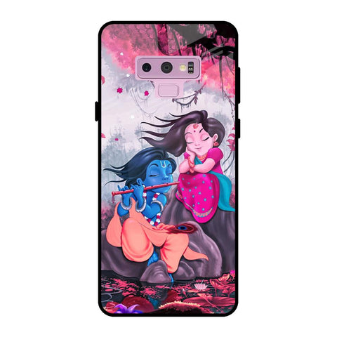 Radha Krishna Art Samsung Galaxy Note 9 Glass Back Cover Online