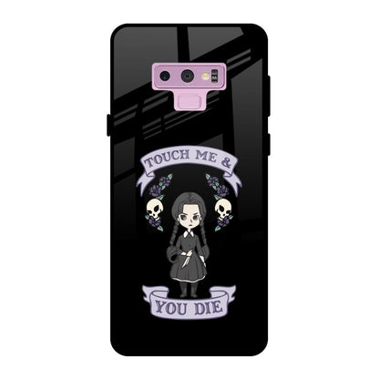Touch Me & You Die Samsung Galaxy Note 9 Glass Back Cover Online