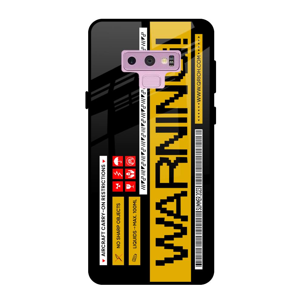 Aircraft Warning Samsung Galaxy Note 9 Glass Back Cover Online
