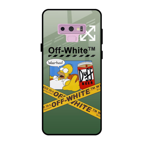 Duff Beer Samsung Galaxy Note 9 Glass Back Cover Online