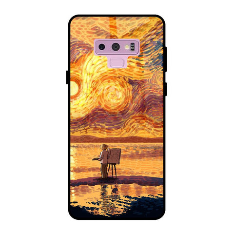 Sunset Vincent Samsung Galaxy Note 9 Glass Back Cover Online