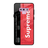 Supreme Ticket Samsung Galaxy Note 9 Glass Back Cover Online