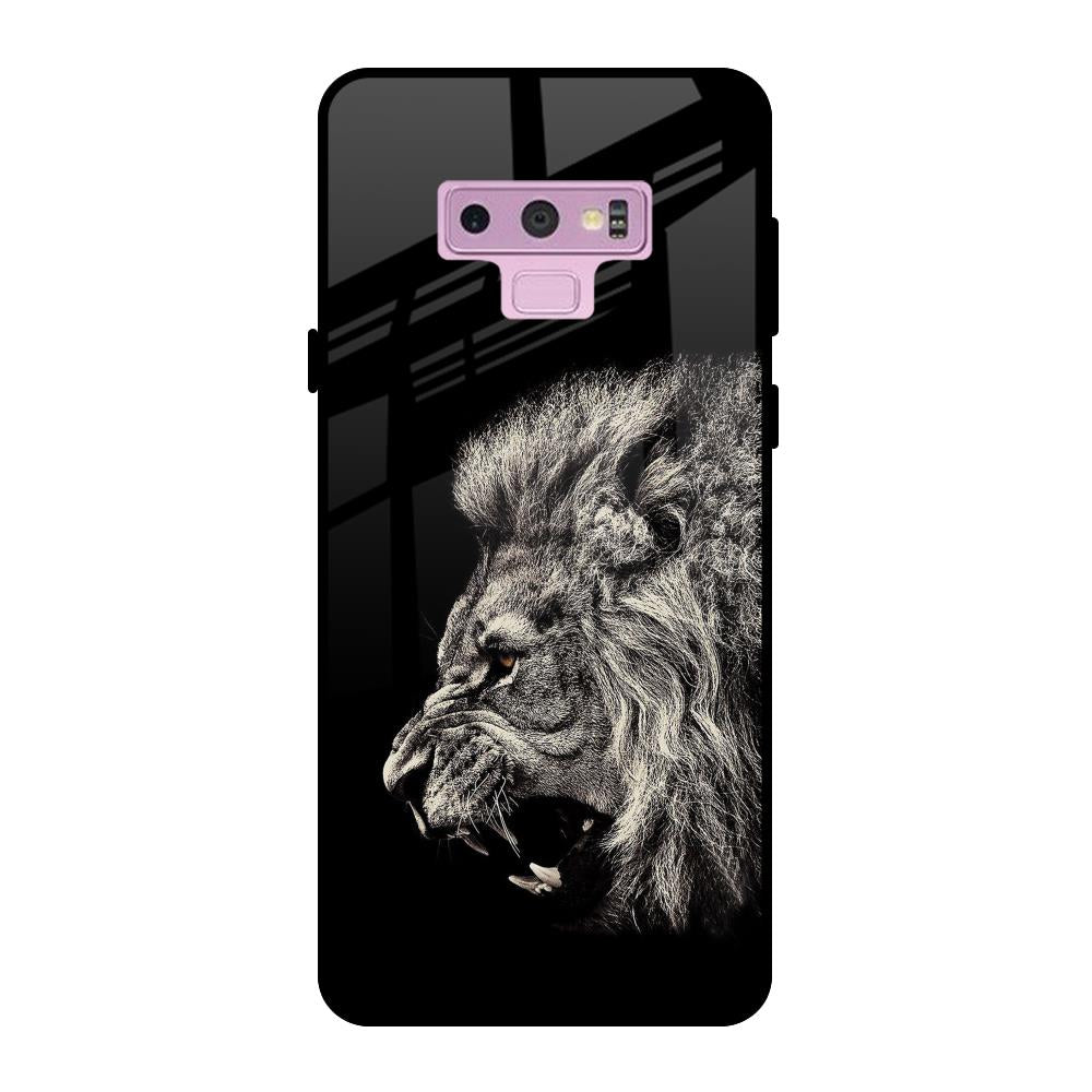 Brave Lion Samsung Galaxy Note 9 Glass Back Cover Online