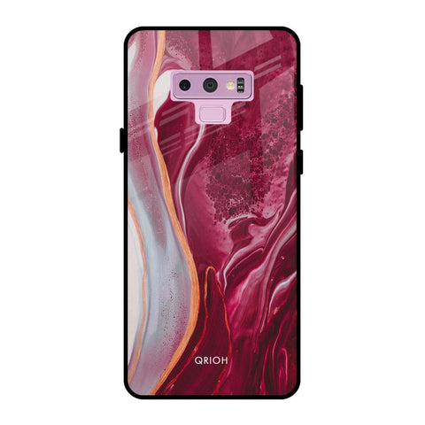 Crimson Ruby Samsung Galaxy Note 9 Glass Back Cover Online
