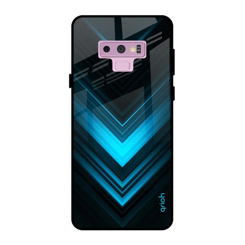 Vertical Blue Arrow Samsung Galaxy Note 9 Glass Back Cover Online