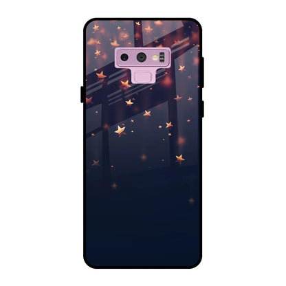 Falling Stars Samsung Galaxy Note 9 Glass Back Cover Online