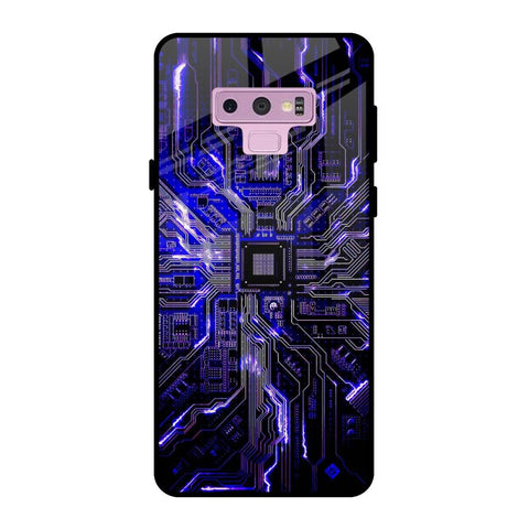 Techno Color Pattern Samsung Galaxy Note 9 Glass Back Cover Online