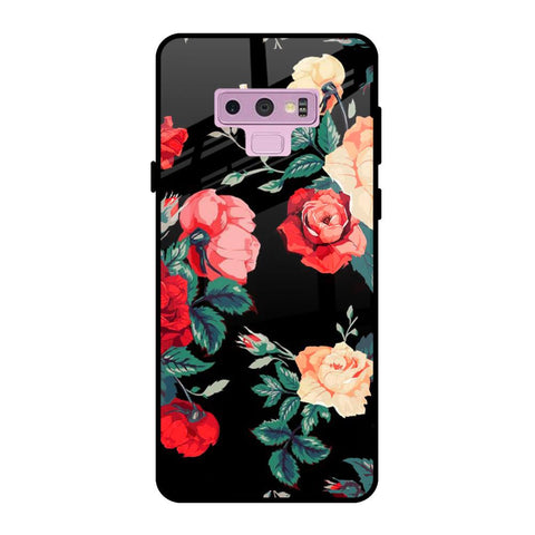Floral Bunch Samsung Galaxy Note 9 Glass Back Cover Online