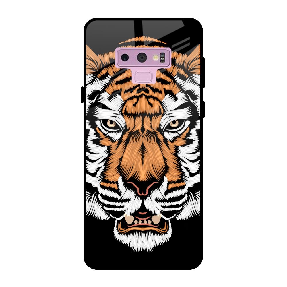 Angry Tiger Samsung Galaxy Note 9 Glass Back Cover Online