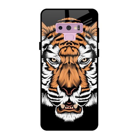 Angry Tiger Samsung Galaxy Note 9 Glass Back Cover Online
