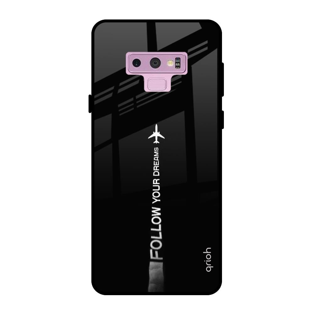 Follow Your Dreams Samsung Galaxy Note 9 Glass Back Cover Online
