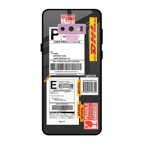 Cool Barcode Label Samsung Galaxy Note 9 Glass Back Cover Online