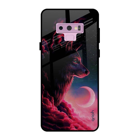 Moon Wolf Samsung Galaxy Note 9 Glass Back Cover Online