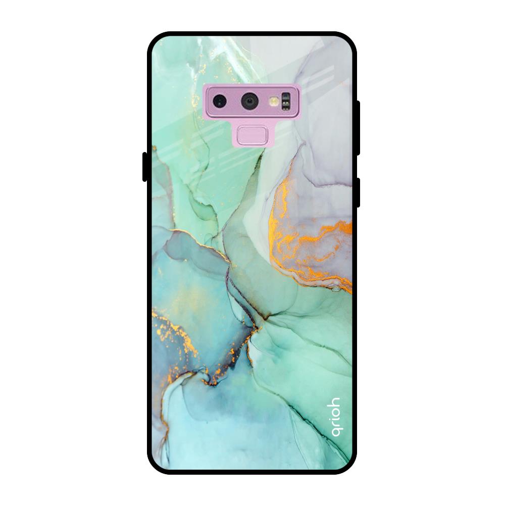 Green Marble Samsung Galaxy Note 9 Glass Back Cover Online