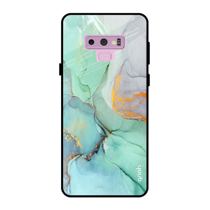 Green Marble Samsung Galaxy Note 9 Glass Back Cover Online