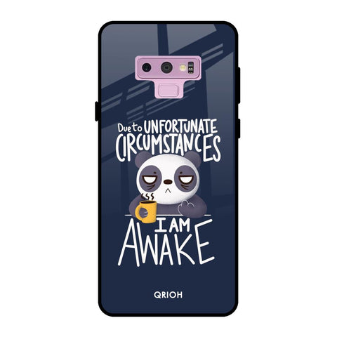 Struggling Panda Samsung Galaxy Note 9 Glass Back Cover Online