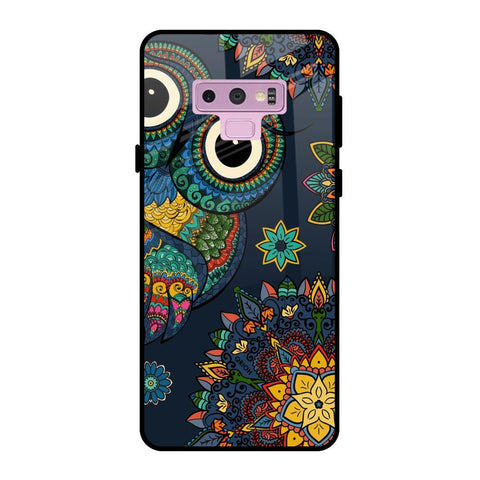 Owl Art Samsung Galaxy Note 9 Glass Back Cover Online