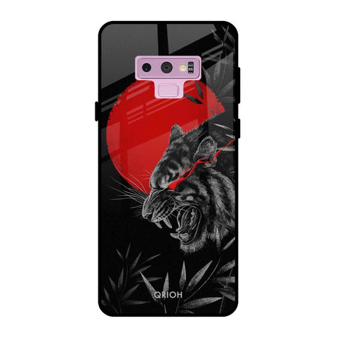 Red Moon Tiger Samsung Galaxy Note 9 Glass Back Cover Online