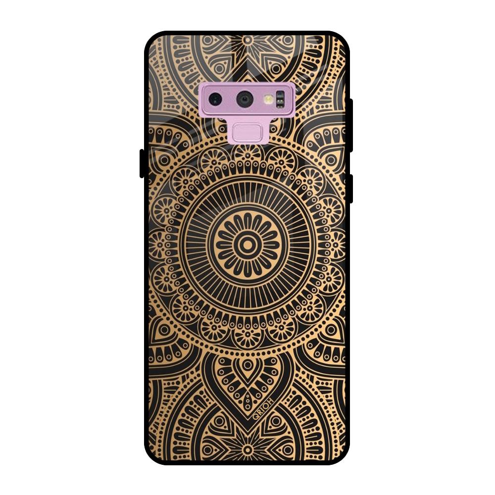 Luxury Mandala Samsung Galaxy Note 9 Glass Back Cover Online