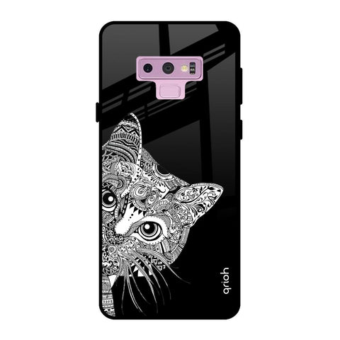 Kitten Mandala Samsung Galaxy Note 9 Glass Back Cover Online