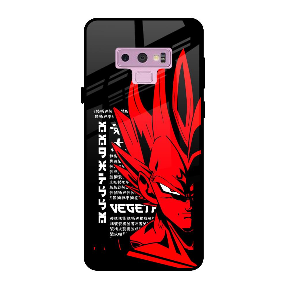 Red Vegeta Samsung Galaxy Note 9 Glass Back Cover Online