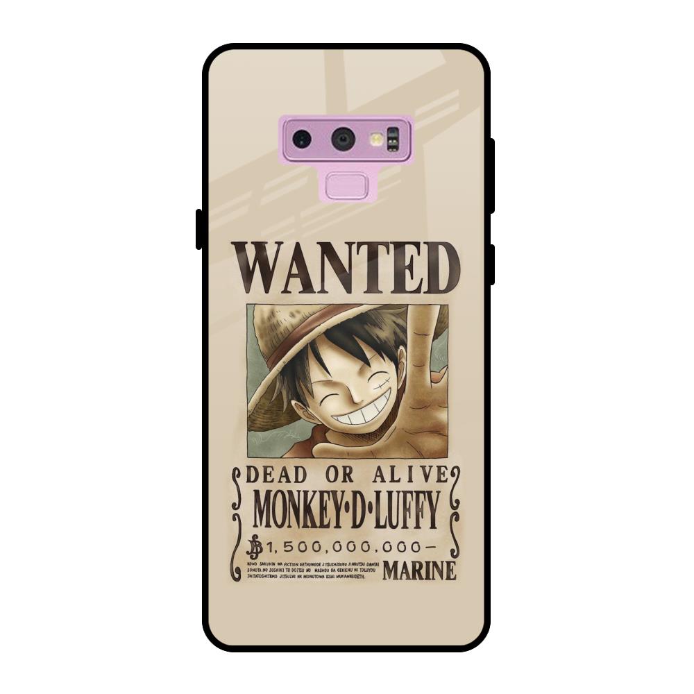 Luffy Wanted Samsung Galaxy Note 9 Glass Back Cover Online