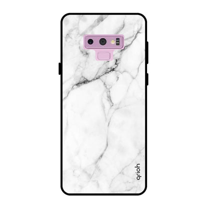 Modern White Marble Samsung Galaxy Note 9 Glass Back Cover Online
