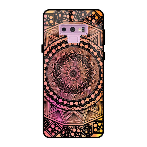 Floral Mandala Samsung Galaxy Note 9 Glass Back Cover Online