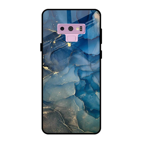 Blue Cool Marble Samsung Galaxy Note 9 Glass Back Cover Online