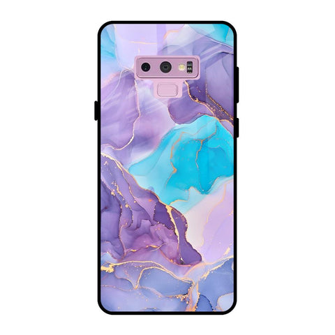 Alcohol ink Marble Samsung Galaxy Note 9 Glass Back Cover Online