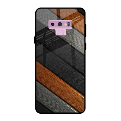 Tri Color Wood Samsung Galaxy Note 9 Glass Back Cover Online