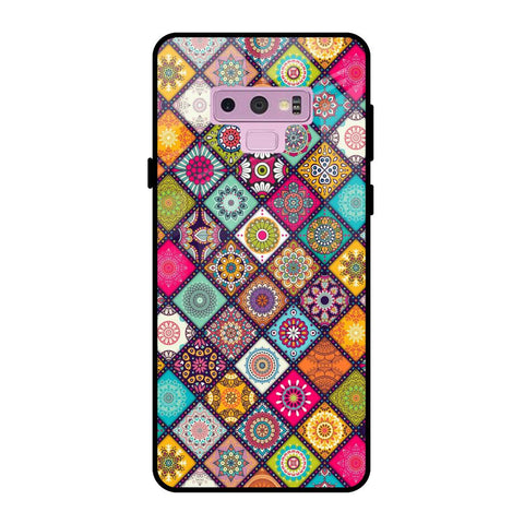 Multicolor Mandala Samsung Galaxy Note 9 Glass Back Cover Online